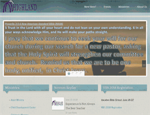 Tablet Screenshot of highlandbaptist.net